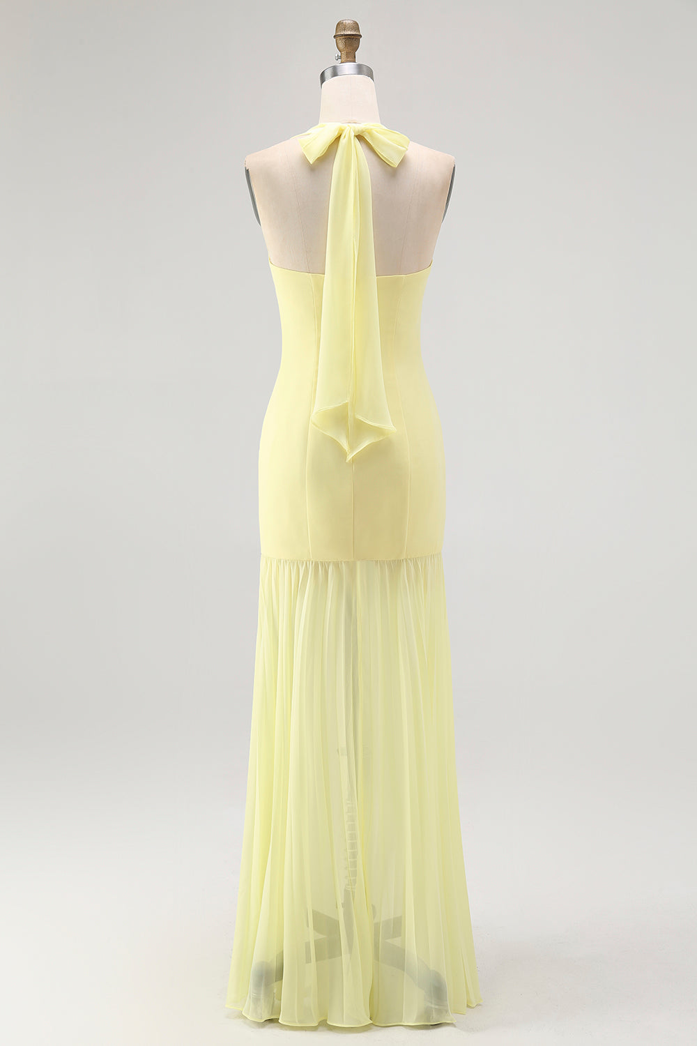 halter ruched waist georgette bridesmaid dress La Lune Pilar Bridesmaid Dress Georgette