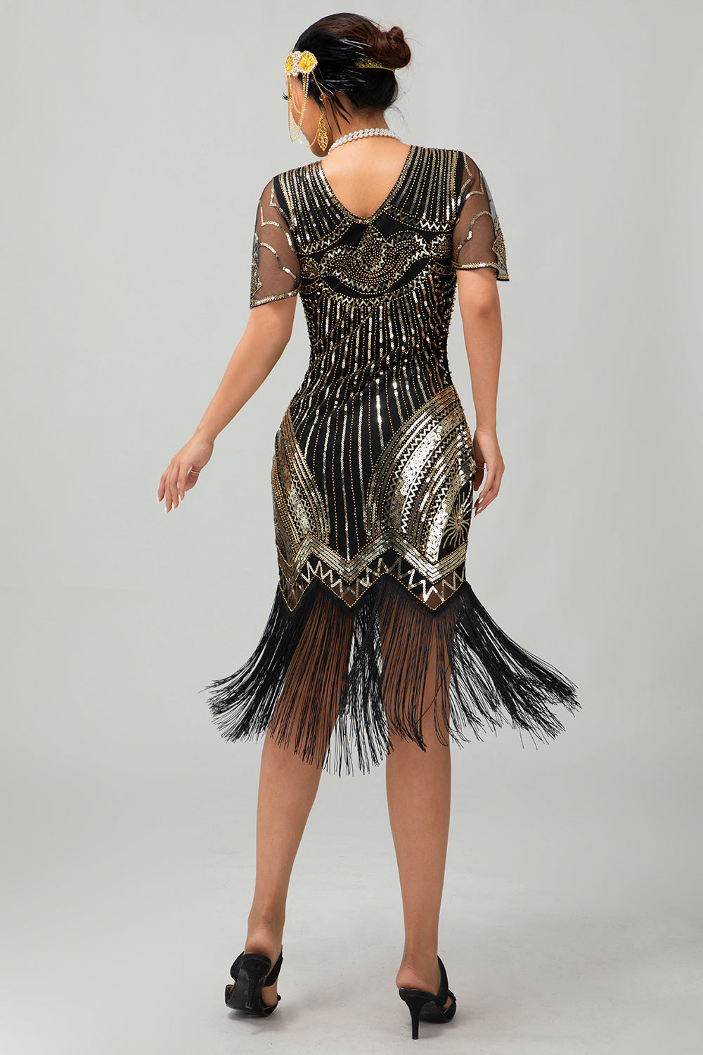 black gold bodycon dress Black & Gold Bodycon Gown