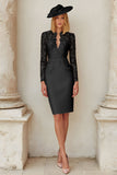 Lace Blush Pink Sheath Stretch Satin Mother of the Bride Dress