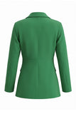 Red Notched Lapel 2 Piece Women Suits with Pockets