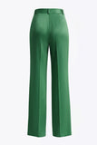 Red Notched Lapel 2 Piece Women Suits with Pockets