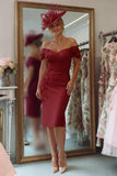 Off the Shoulder Appliqued Blush Pink Mother of Bride Dress