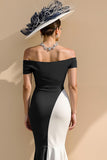 Black Off The Shoulder Mermaid Mother Of The Bride Dress