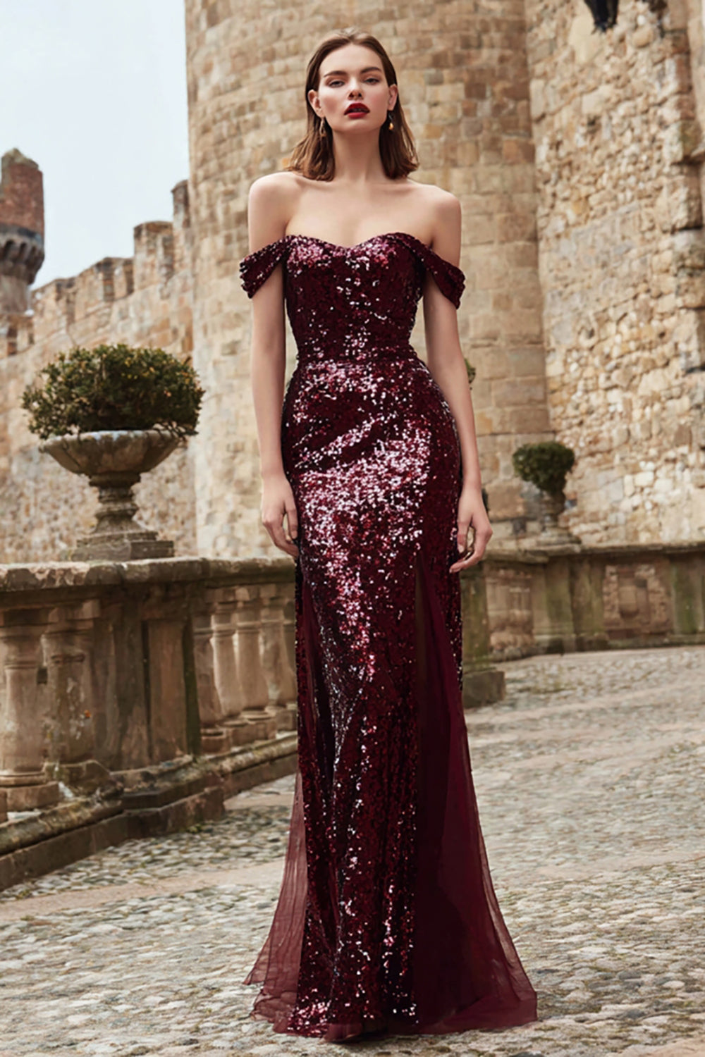 burgundy dress on brown skin Opal