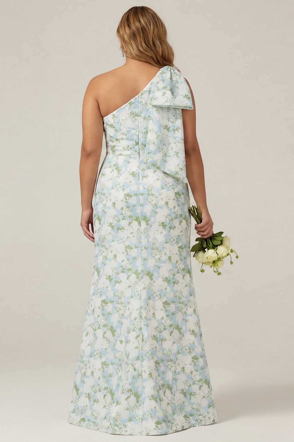 green floral bridesmaid dresses plus size Ever-Pretty Chiffon Ruffle Sleeve A-Line Summer Formal Wedding Guest Dress