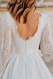 Elegant Ivory A-Line Lace Bridal Shower Dress With Bow