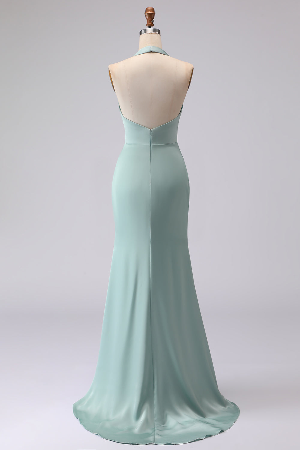 sea glass green bridesmaid dresses Long Sleeve V-Neck Sheath Chiffon Bridesmaid Dress in Sea Glass, Sea Glass / 28