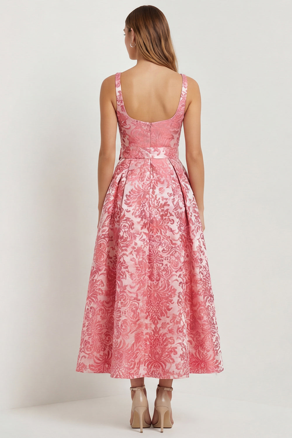 hot pink midi dress wedding guest Pink Wedding Guest Dresses