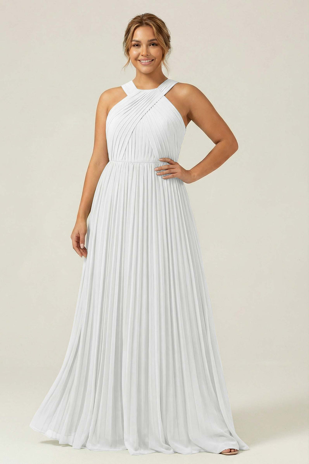 halter plus size bridesmaid dress Dressime Plus Size Halter V Neck Chiffon Short Bridesmaid Dress dressime
