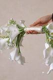 Simple White Bridesmaid Bouquet Flower
