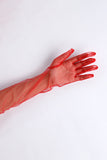 Black Sheer Long Evening Gloves