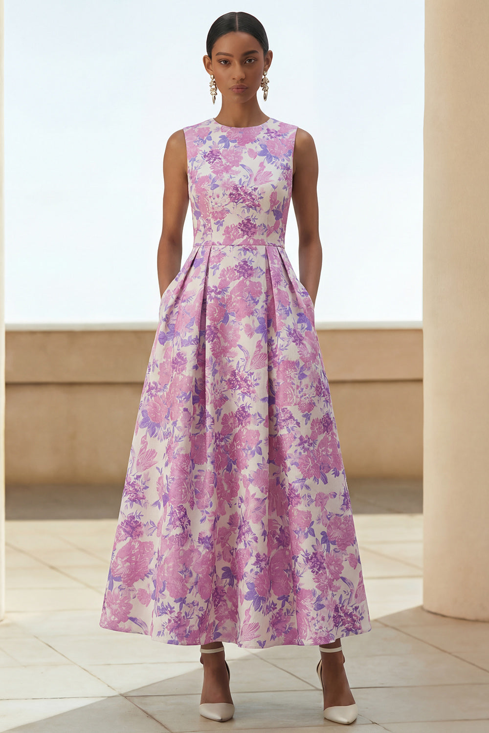 purple floral wedding guest dress The Edelweiss this dress will be your lovely partner. Lavender Mist Floral Garden Wedding