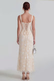 Floral Pink Ruched Mermaid Corset Wedding Guest Dress