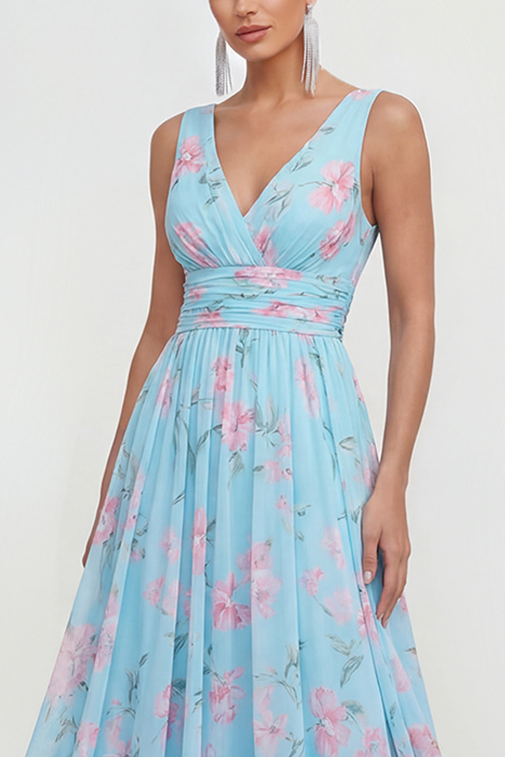 blue and pink dress for wedding guest Blue & Pink Ombr Maxi Dress - Wedding Guest Dress by Revolve