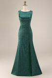 Blush Jacquard Mermaid Mother of the Bride Dress