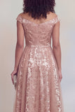 Elegant Jacquard A Line Navy Mother of the Bride Dress
