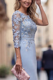 One Shoulder Mermaid Lilac Floral Long Mother of the Bride Dress