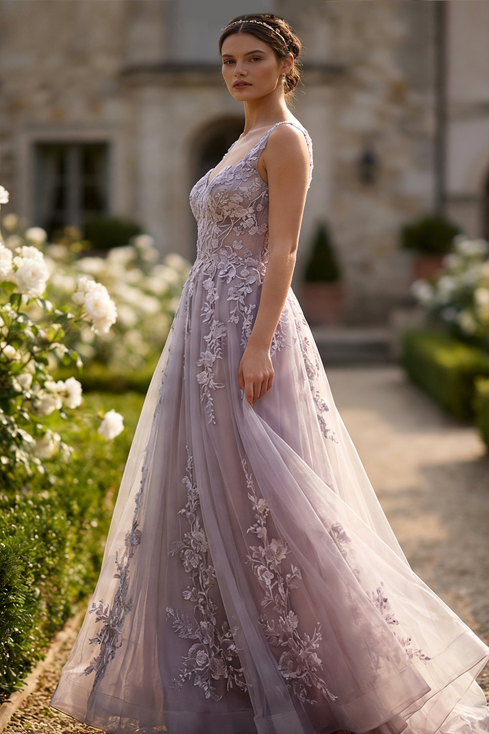 purple grey prom dresses Prom Dress Style #28628