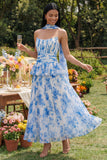 Strapless Pleated A Line Dusty Sage Wedding Guest Dress with Sash