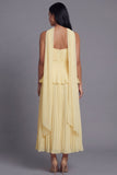 Strapless Pleated A Line Dusty Sage Wedding Guest Dress with Sash