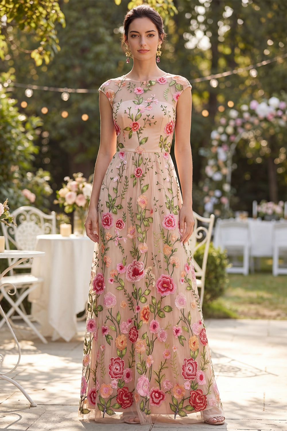 pink a line wedding guest dress AW.Bridal A-line V-Neck Tea Length Sleeveless Spaghetti Straps Pleat Wedding Guest Dresses Dress Pearl Pink Size 8