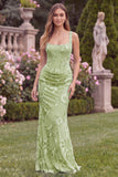 Lilac Floral Square Neck Mermaid Wedding Guest Dress with Scarf
