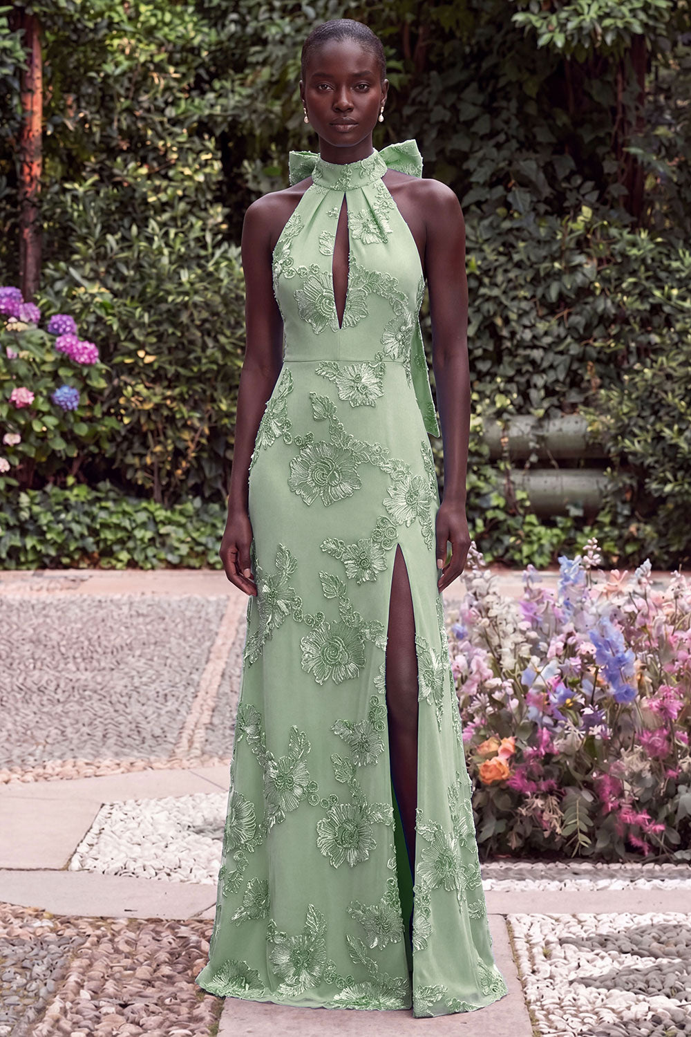 green emerald velvet dress Floral Flower Girl Dress in Sage Tulle Girls Dress – Lisa Ann's Creations main image 0