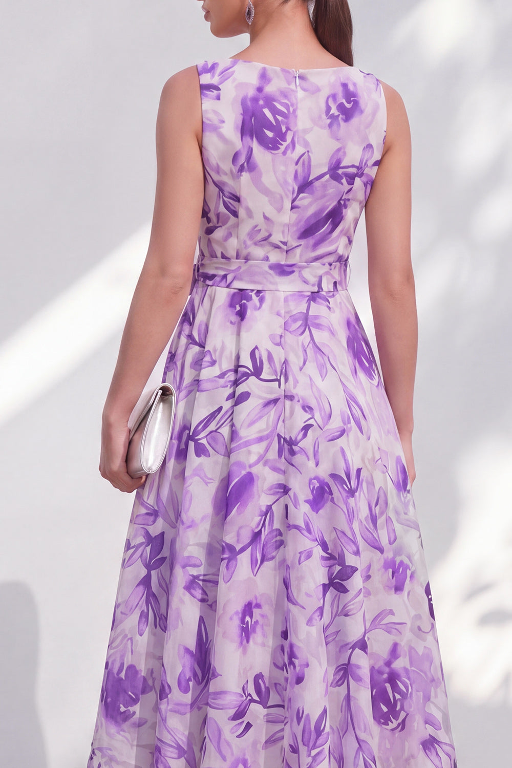 wedding dress with purple belt Sottero & Midgley