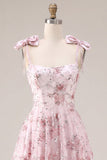 Cute Pink Sequin A Line Homecoming Dress
