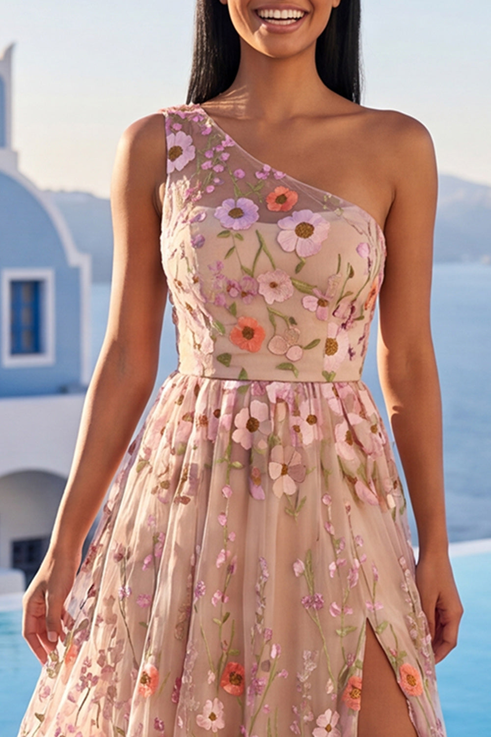 champagne pink dress for wedding guest Suzhoufashion A Line Sweetheart Champagne Wedding Guest Dress Long Formal Dress suzhoufashion
