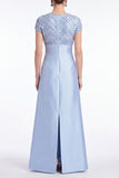 Light Plum Beaded A Line Mother of the Bride Dress