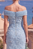 Sage Green Off the Shoulder Floral Midi Wedding Guest Dress with Beading