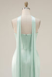 Mint Bodycon Strapless Corset Homecoming Dress with Slit