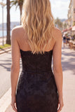 Bodycon Black Strapless Homecoming Dress with Bow