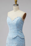 Sweetheart Bodycon Blue Homecoming Dress with Beading
