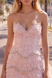 Sweetheart Bodycon Blue Homecoming Dress with Beading