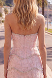 Sweetheart Bodycon Blue Homecoming Dress with Beading