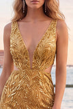 Green Bodycon V Neck Cut Out Sequin Short Homecoming Dress