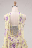 Light Blue 2-Piece Beaded Corset Short Homecoming Dress with Scarf