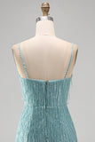 Peacock Fringed Bodycon Short Homecoming Dress