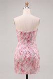 Strapless Bodycon Sequin Mint Green Homecoming Dress