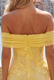Off the Shoulder Bodycon Applique Hot Pink Homecoming Dress with Sash