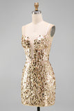 Sparkly Silver Corset Bodycon Short Homecoming Dress with Lace-up Back