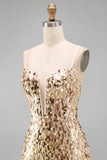 Sparkly Silver Corset Bodycon Short Homecoming Dress with Lace-up Back