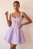 Mint Green A Line Corset Jacquard Pearl Beaded Short Homecoming Dress