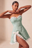 Cute Blush Jacquard A Line Ruffled Sweetheart Homecoming Dress with Slit