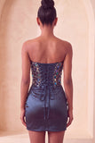 Champagne Sequin Bodycon Sweetheart Homecoming Dress