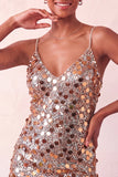 Red Sequin Bodycon Short Homecoming Dress with Lace-up Back