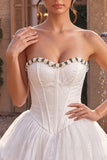 Sweetheart White Lace A Line Corset Short Homecoming Dress