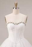 Sweetheart White Lace A Line Corset Short Homecoming Dress